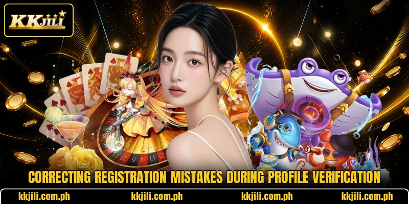 Correcting registration mistakes during profile verification Correcting registration mistakes during profile verification