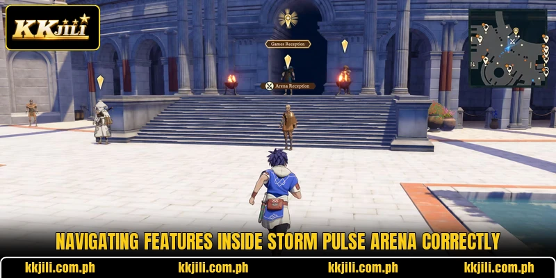 Navigating features inside Storm Pulse Arena correctly