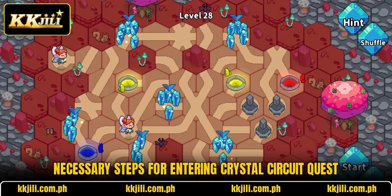 Necessary steps for entering crystal circuit quest