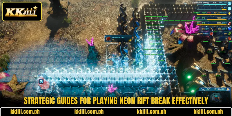 Strategic guides for playing Neon Rift Break effectively