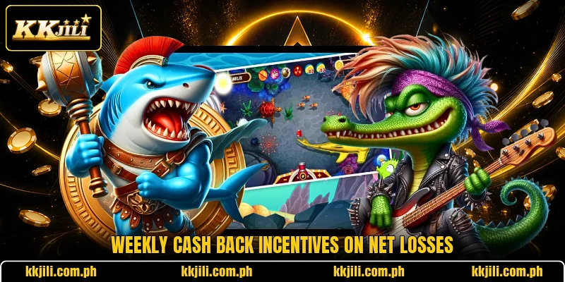 Weekly cash back incentives on net losses