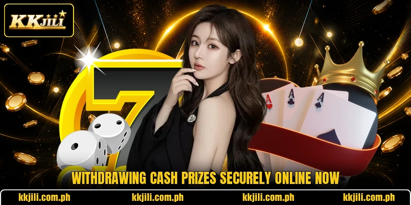 Withdrawing cash prizes securely online now